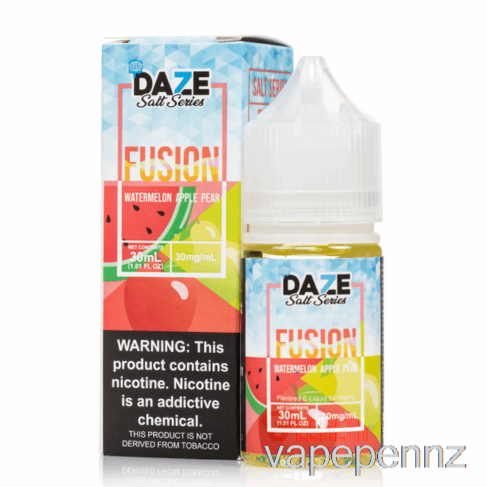 ICED Watermelon Apple Pear - 7 Daze Fusion Salts - 30mL 50mg VAPE NZ